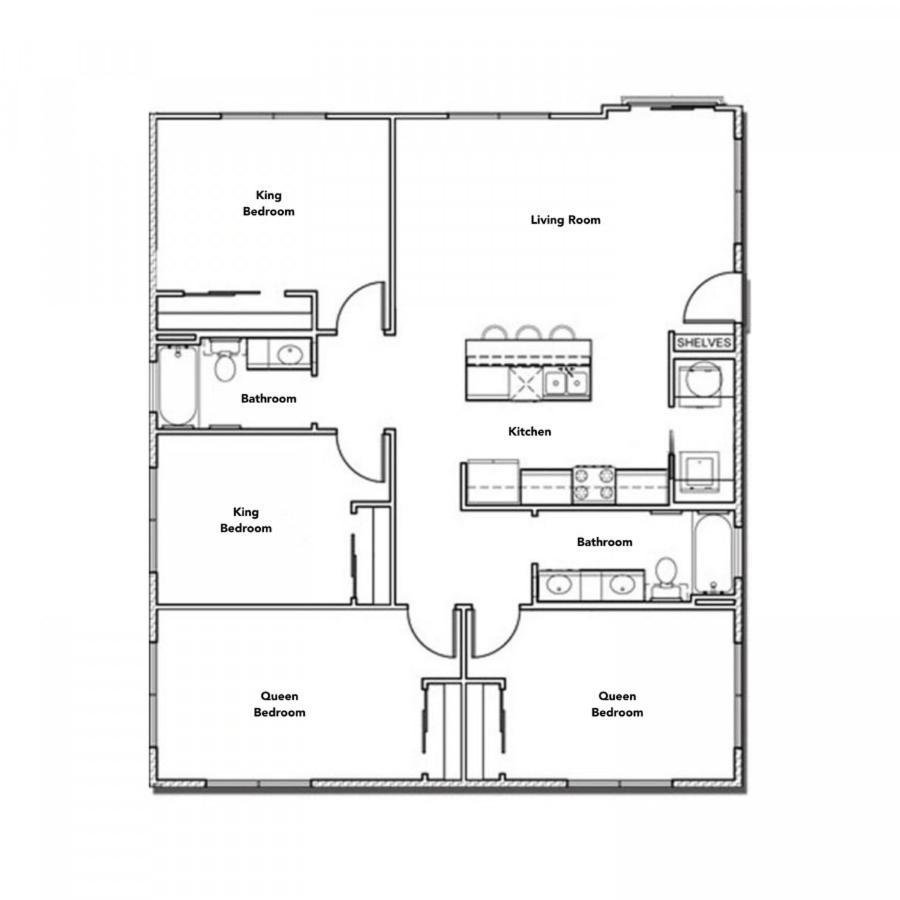 Stylish 4Br With Smart Tv And Free Garage Parking Lejlighed Austin Eksteriør billede